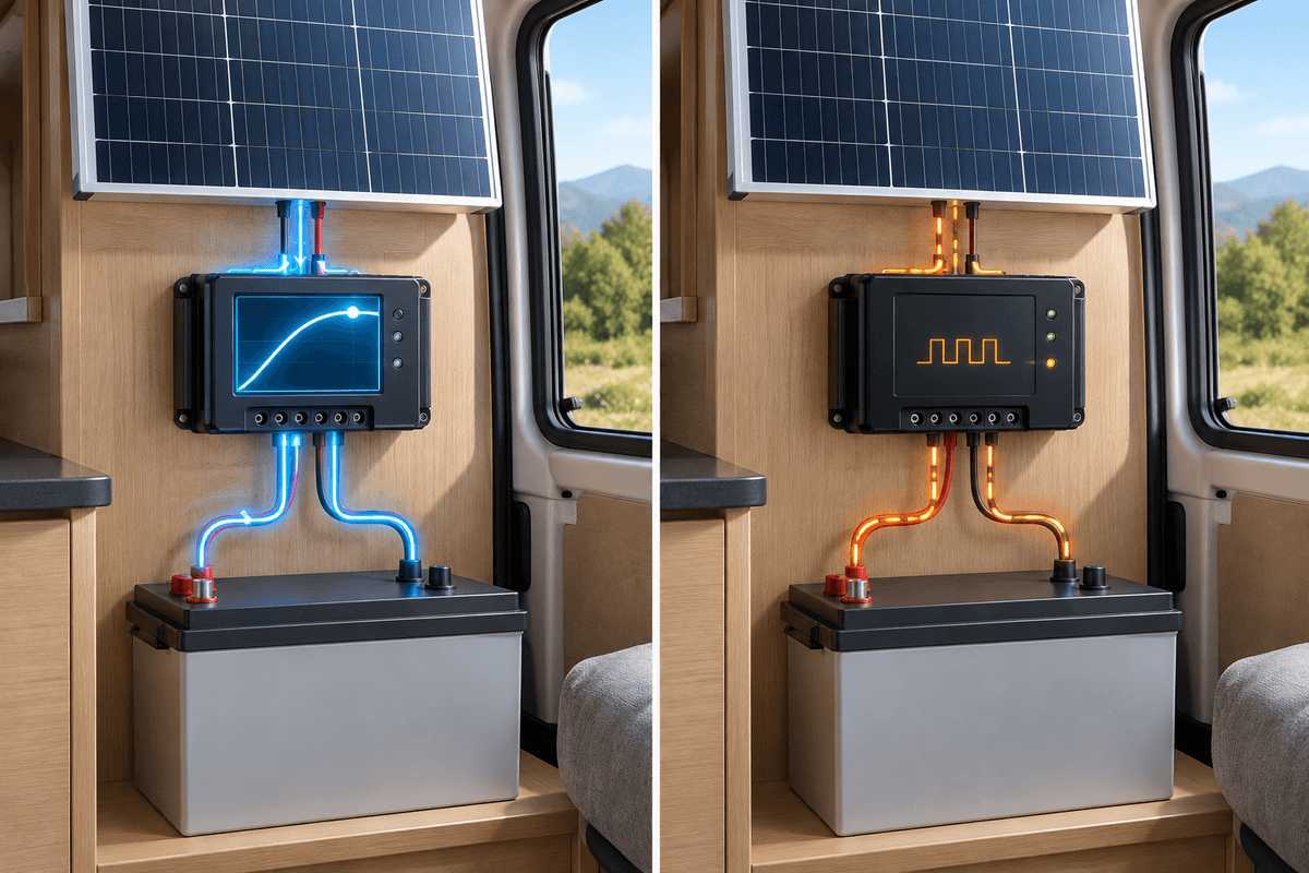 Régulateur solaire MPPT ou PWM : lequel choisir en van ?