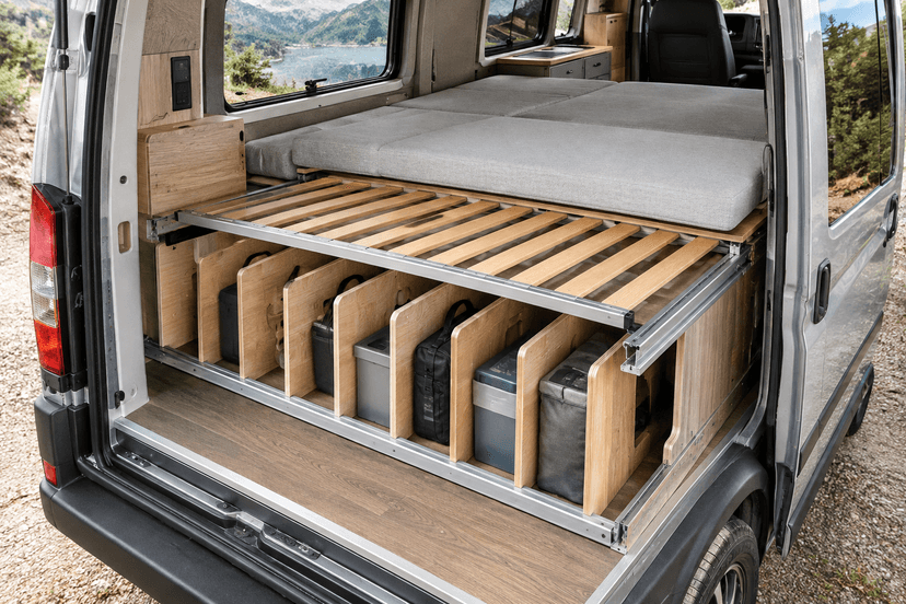 Lit peigne, escamotable ou suspendu : quel lit pour un van ?